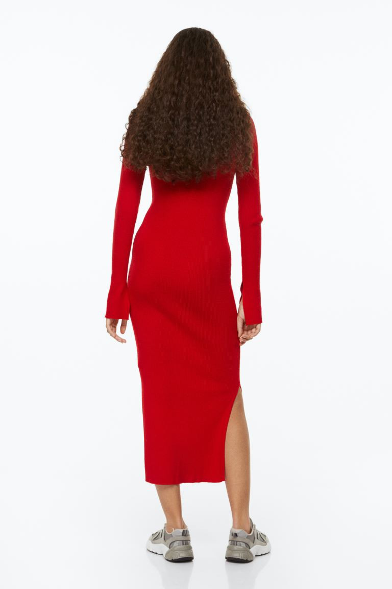 Collared Rib-knit Dress | H&M (US + CA)