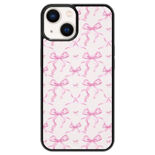 GUAYDOYIM Aesthetic Pink Ribbons Bow Tie Pattern Case Compatible with iPhone 12,Pink Bows Phone Case,Custom Bow Protective Cases with Soft TPU Material for Women Girls (for iPhone 12) | Amazon (US)