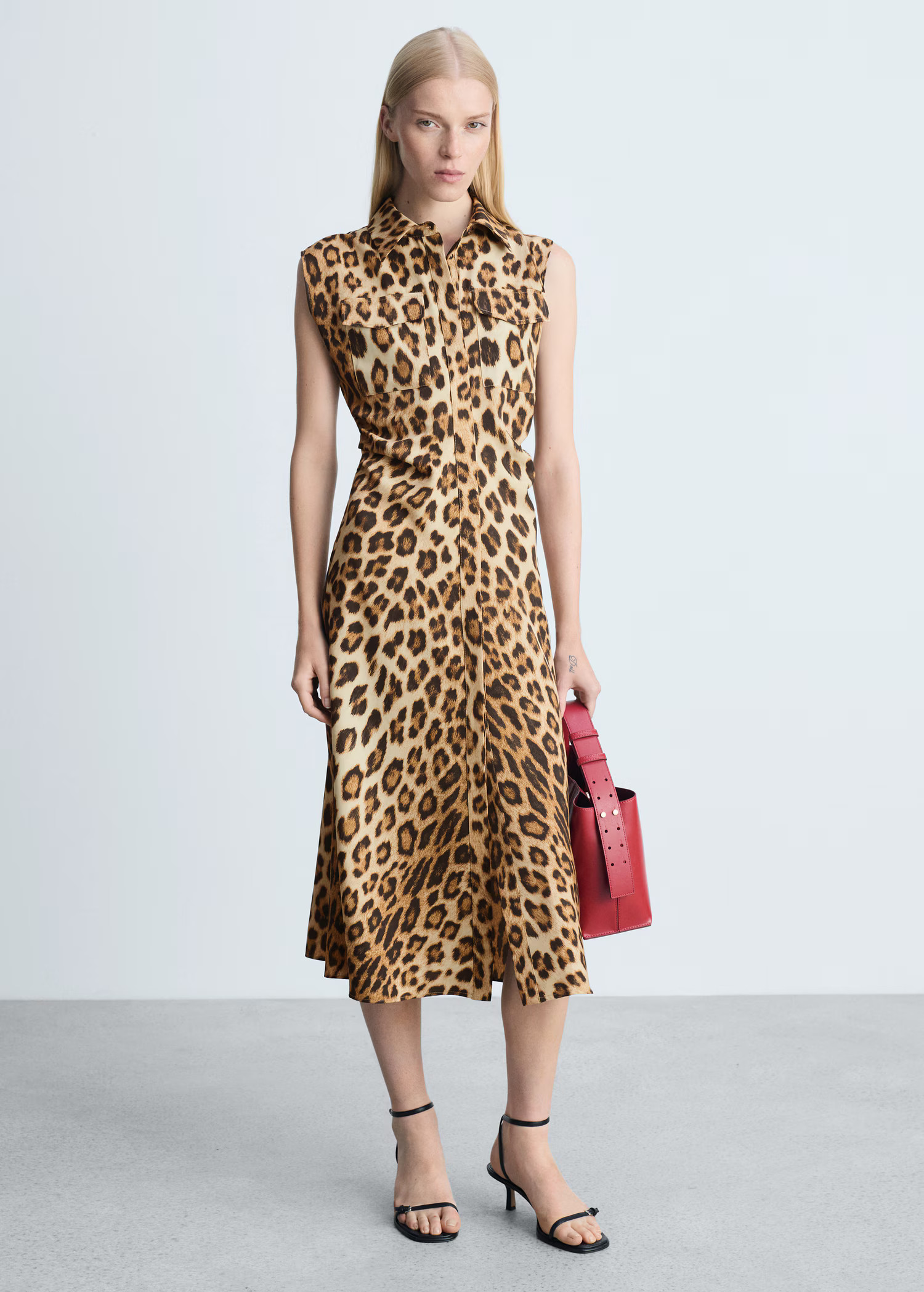 Leopard-print shirt dress - Women | MANGO USA | Mango (US/MX/AU)
