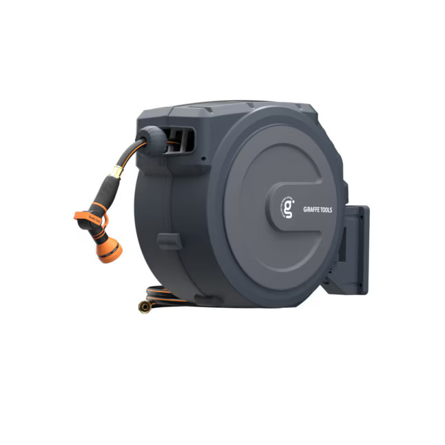 Giraffe Tools Retractable Plastic 100-ft Wall-mount Hose Reel | Lowe's