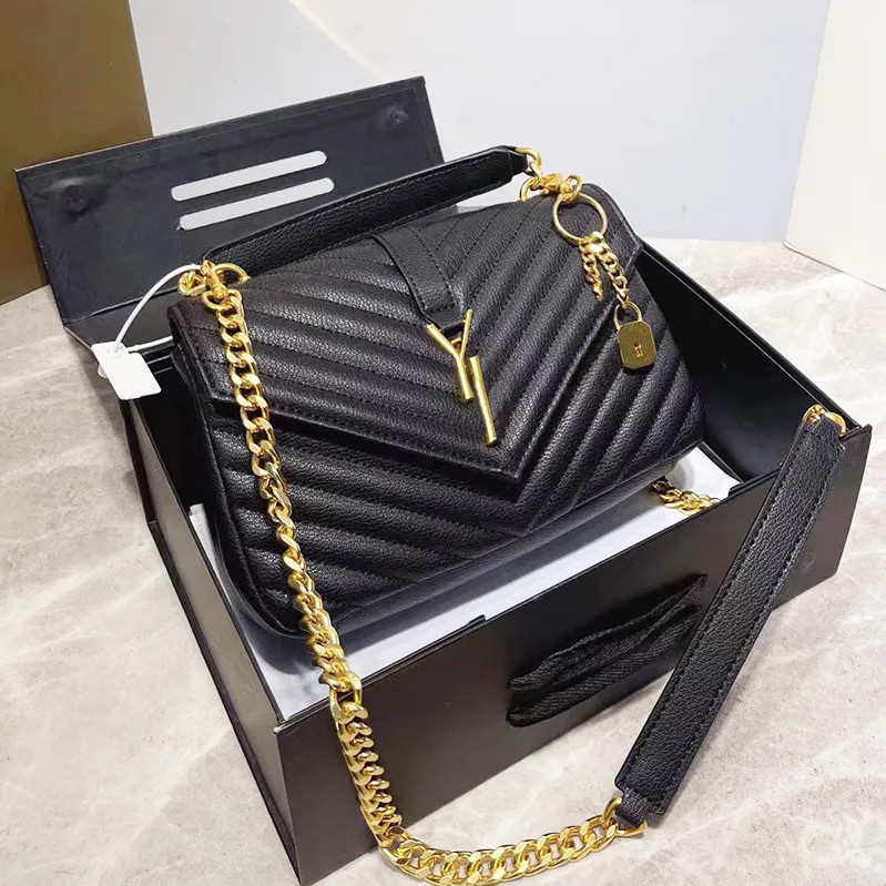 Designer Bag Shoulder Women Bags Handbags Bags Tote Bagg Black Calfskin Classic Diagonal Stripes ... | DHGate