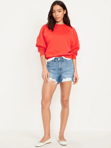 High-Waisted OG Jean Cut-Off Shorts -- 3-inch inseam | Old Navy (US)