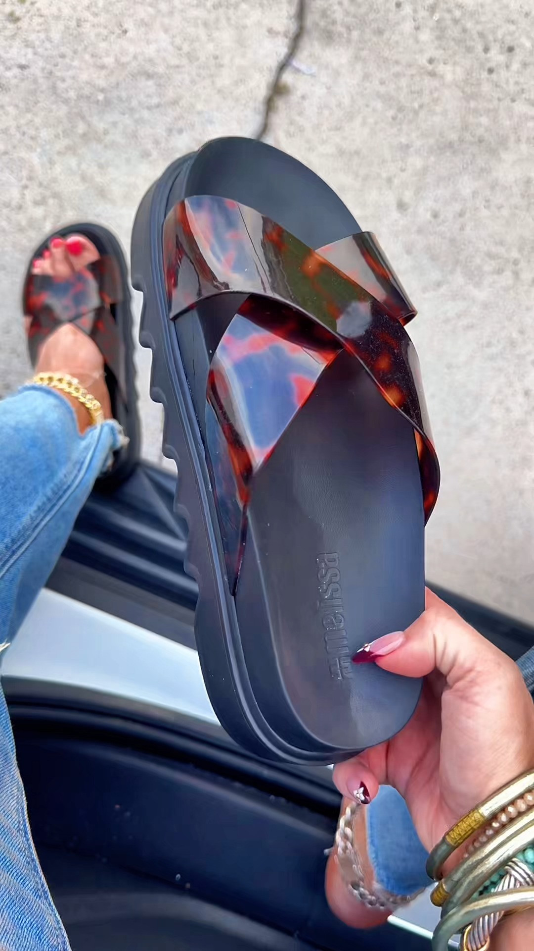 Jelly sandals with a platform are a must have for summer! #jellysandals #summersandals #womenssandals #platformsandals #ad 

 #LTKootd #LTKSwim #LTKTravel
