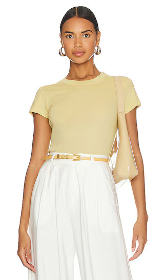 Crew Neck Tee in Yellow | Revolve Clothing (Global)
