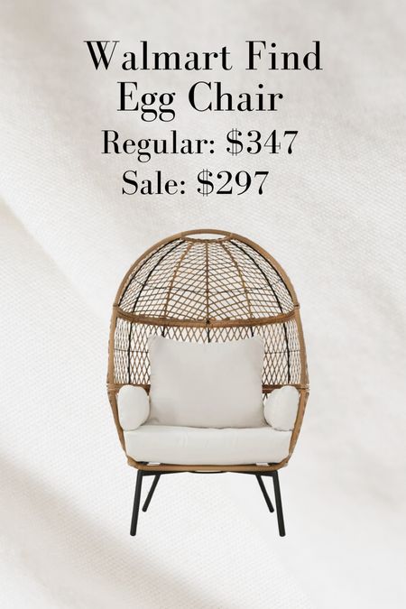 Walmart Find // Better Homes & Gardens Egg Chair Sale 

#LTKsalealert #LTKFind