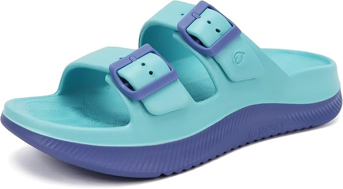 ONCAI Womens Recovery Sandals with Arch Support Plantar Fasciitis Orthotic Adjustable Buckle Open... | Amazon (US)