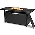 Tangkula 57 Inches Propane Fire Pit Table, Patiojoy 50,000 BTU Outdoor Rectangular FirePit Table,... | Amazon (US)