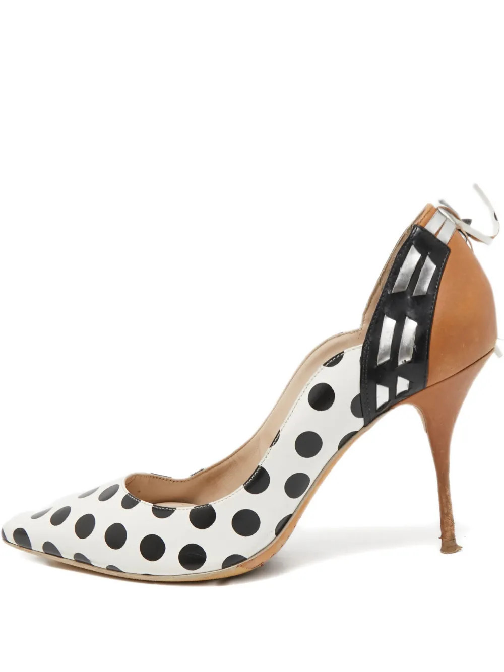 Sophia Webster 2024 polka dot leather pumps - White | Farfetch Global