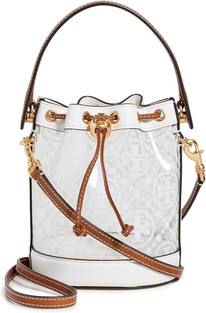 Tory Burch Women's T Monogram TPU Mini Bucket Bag | Amazon (US)