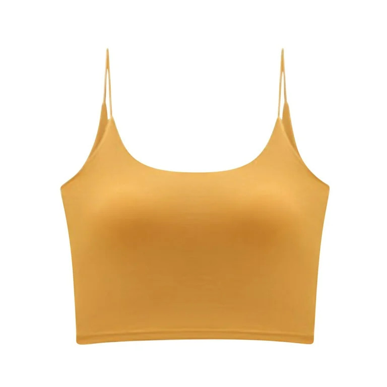 Mingw No Boundaries Basic Tank Top for Women Classic Low Square Neck Sexy Cropped Top Spaghetti S... | Walmart (US)
