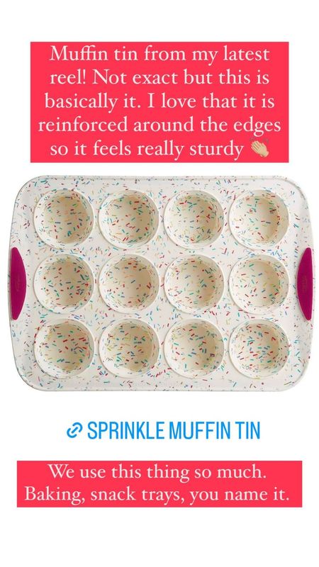 Silicone muffin tin that gets used in our house all the time! This is not the exact one, but this is basically it. Put different snack options in each tin for a fun after school snack! 

#LTKkids #LTKunder50 #LTKhome