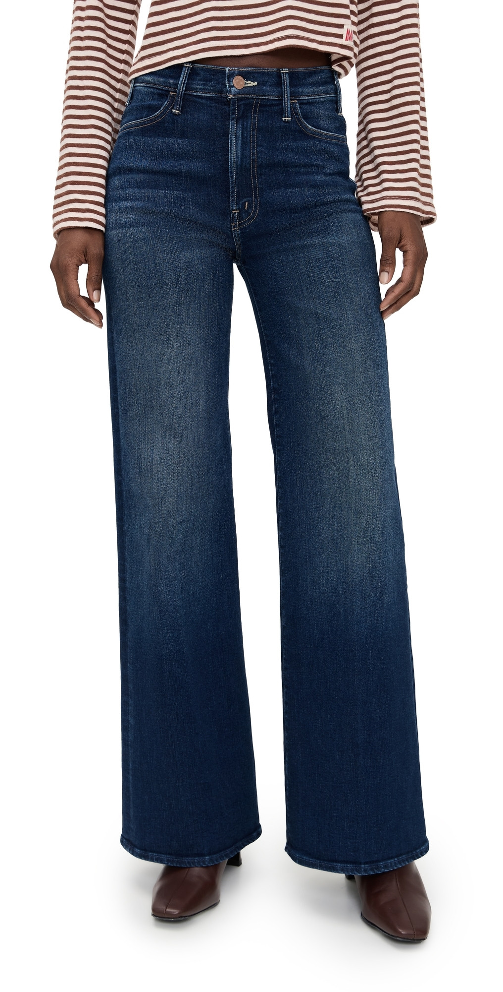 MOTHER The Hustler Roller Sneak Jeans Troublemaker 30 | Shopbop
