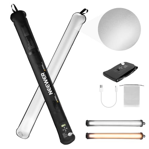 NEEWER Basic 21W Handheld LED Fill Light 35.5"/90cm, Bi Color Portable Inflatable TPU Video Light... | Amazon (US)
