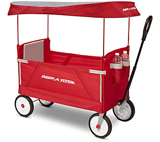 Radio Flyer 3-in-1 EZ Fold Wagon with Canopy | QVC