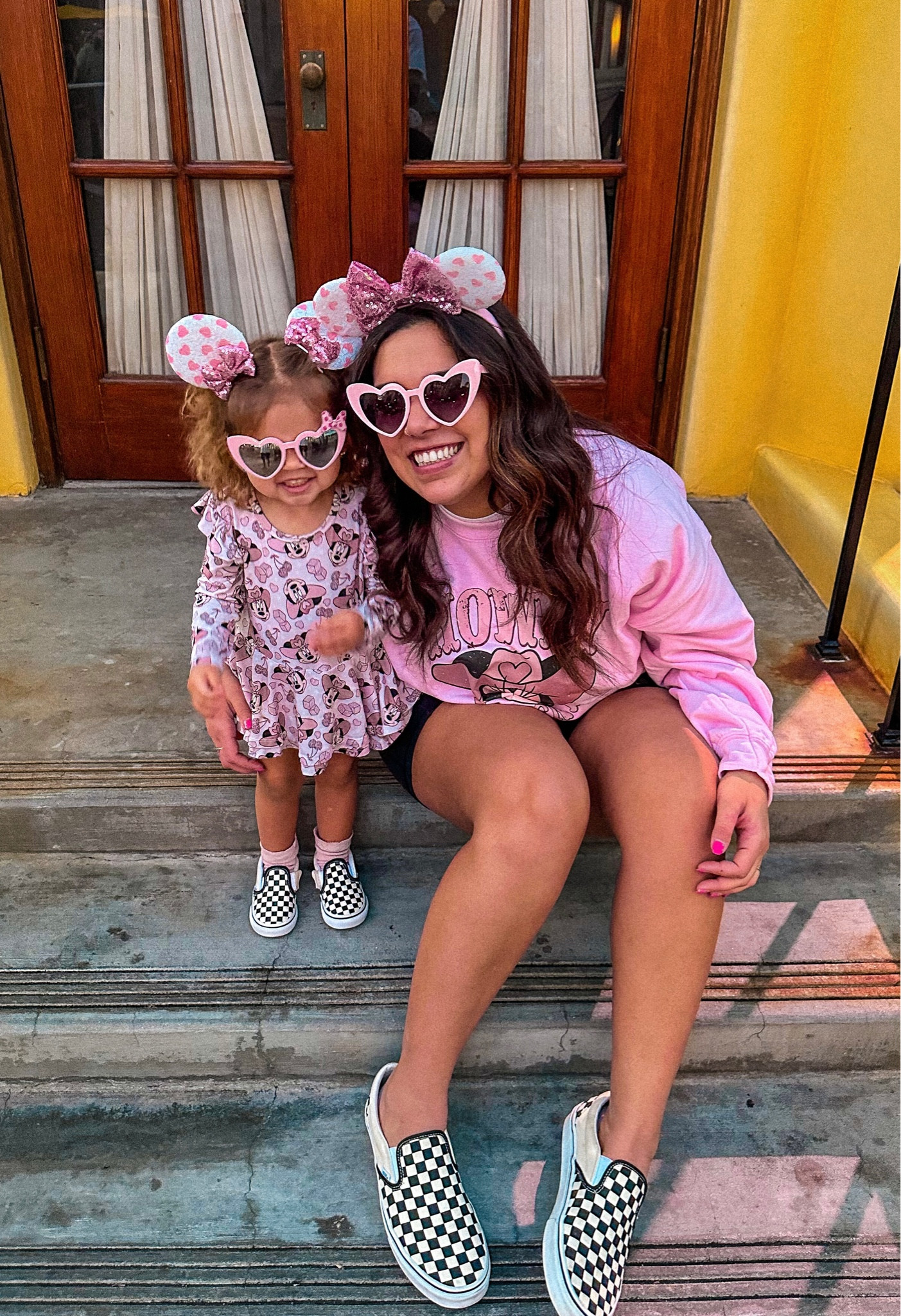 Matching Disney Valentine’s Day outfits! #mamaandme #twinning 
Zoe’s dress is from ig shop jadebrielle 

#LTKfamily #LTKmidsize #LTKbaby
