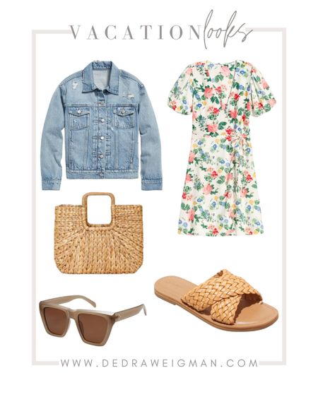 Vacation outfit idea! Loving this floral dress! 

#vacation #dress #sandals 

#LTKtravel #LTKunder50 #LTKFind