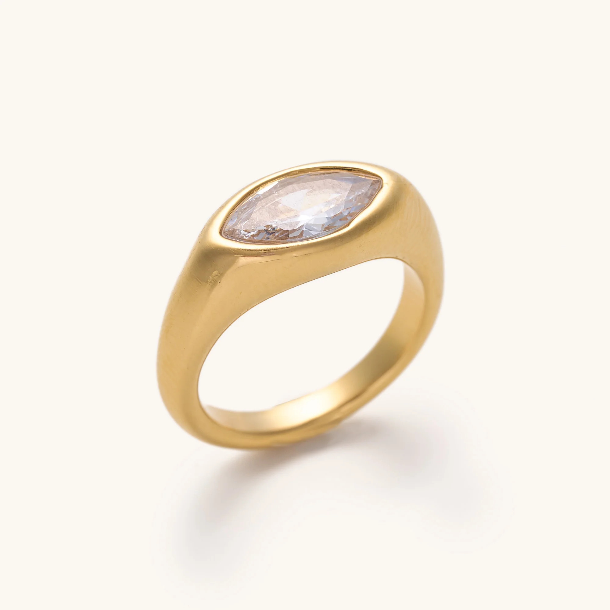Easton Marquise Crystal Pinky Ring | Nikki Smith Designs
