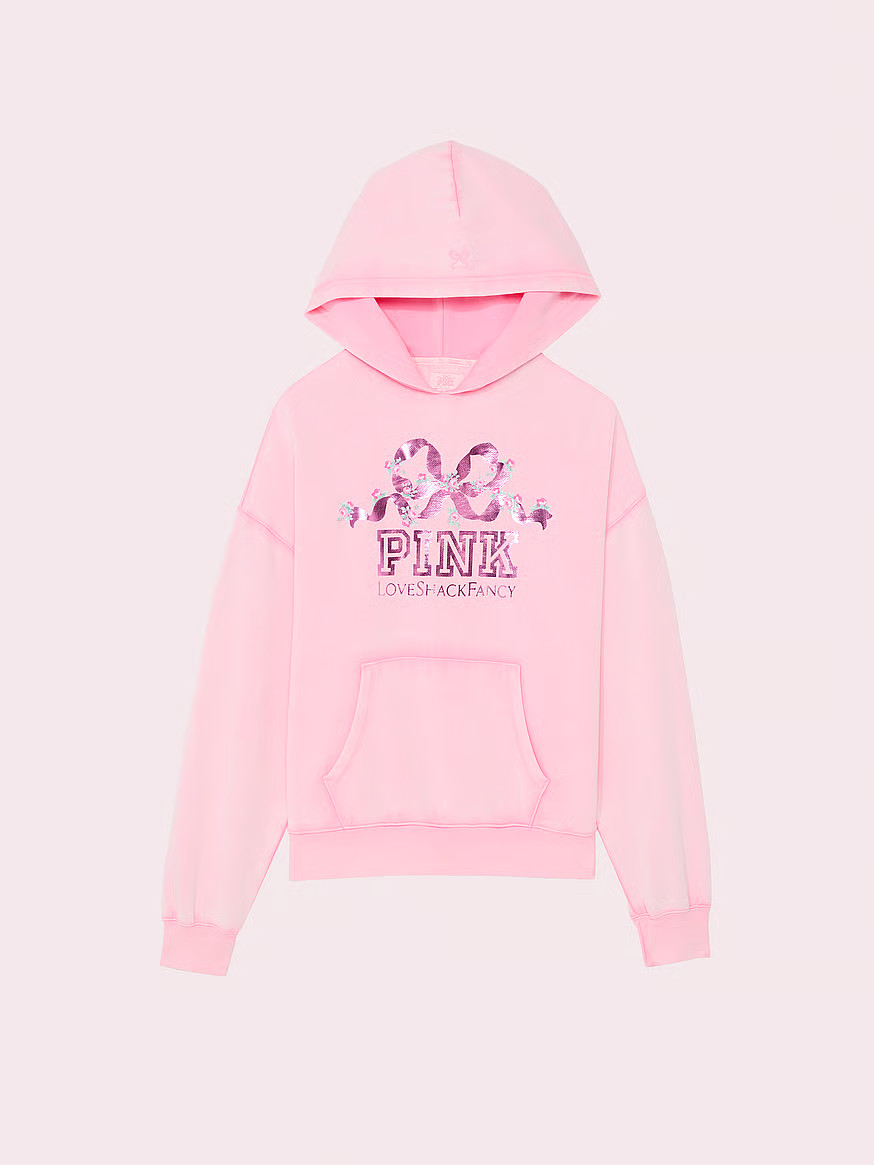 Buy PINK x LoveShackFancy Oversized Hoodie, Pink Lollipop Wash - Order Hoodies & Sweatshirts onli... | Victoria's Secret (US / CA )