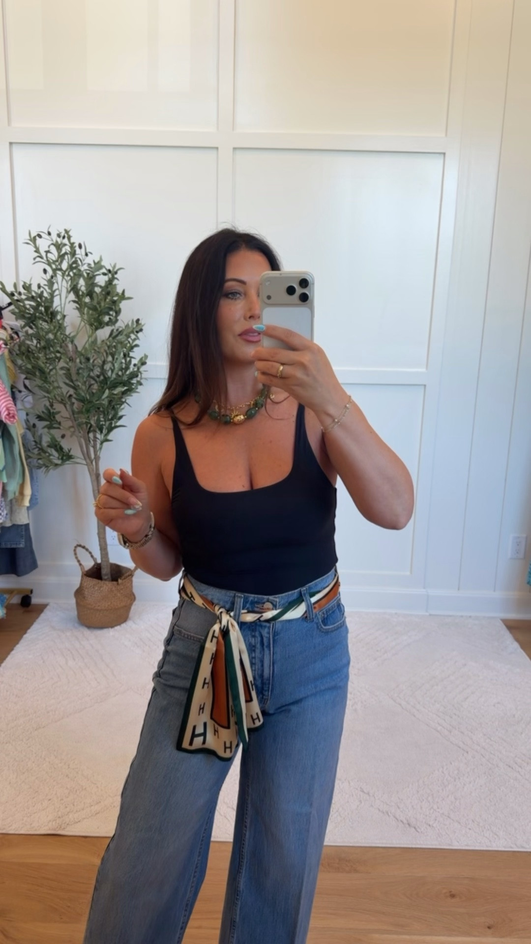 You can never go wrong with a classic black tank. ✨ I dressed it up with wide-leg jeans and a printed scarf for an elevated everyday look! These Walmart jeans are some of the comfiest jeans I’ve ever put on! For reference I’m 5’4” 140lbs and in a 2 and small🖤🖤

#LTKdayinmylife #LTKmomlife #LTKootd

#LTKmorningroutine #LTKSeasonal #LTKBeauty