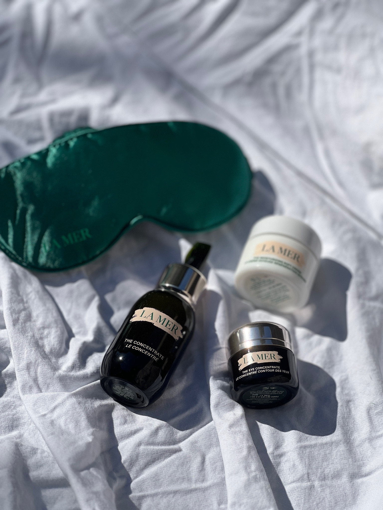 luxurious la mer skincare: moisturizing soft cream, the concentrate, eye concentrate 

#LTKbeauty #LTKGiftGuide #LTKxSephora
