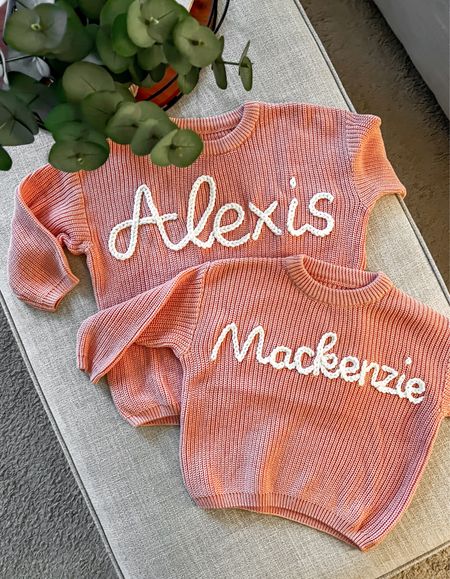 The cutest matching knit sweaters for the girls. ♥️ Got Mackenzie’s in 12 month size and am going to watch her grow into it each month. Great baby shower gift idea or new baby gift!

#LTKKids #LTKFamily #LTKBaby