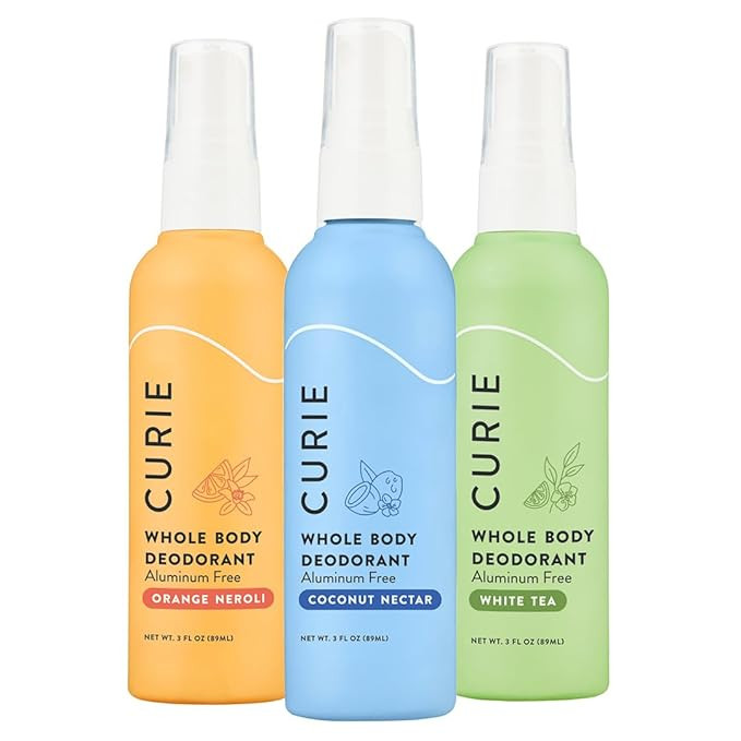 Curie Whole Body Deodorant - OG Spray Variety Pack - Aluminum Free, Natural, Paraben Free, Cruelt... | Amazon (US)