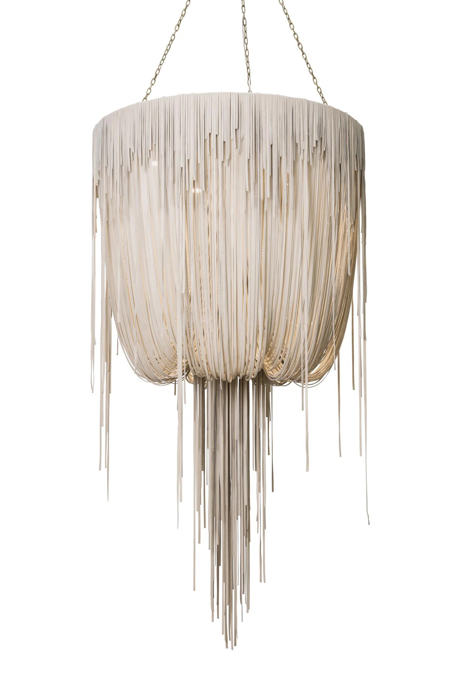 Leather Fringe Chandelier | Perigold