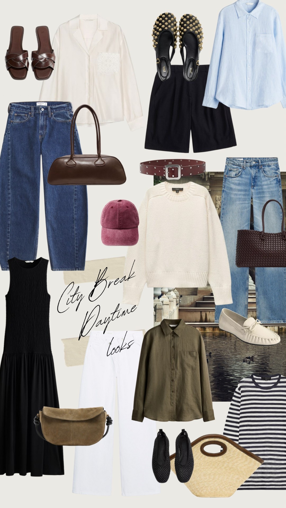 Daytime pieces for your next city break! Keeping all of the pieces quite basic means you can mix & match when you’re there; linen shirts, denim & maybe a pair of longer-line shorts if it’s warm enough! 

#LTKeurope #LTKuk #LTKspring