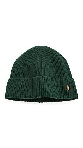 POLO RALPH LAUREN Men's Signature Cuff Hat, College Green, One Size | Amazon (US)