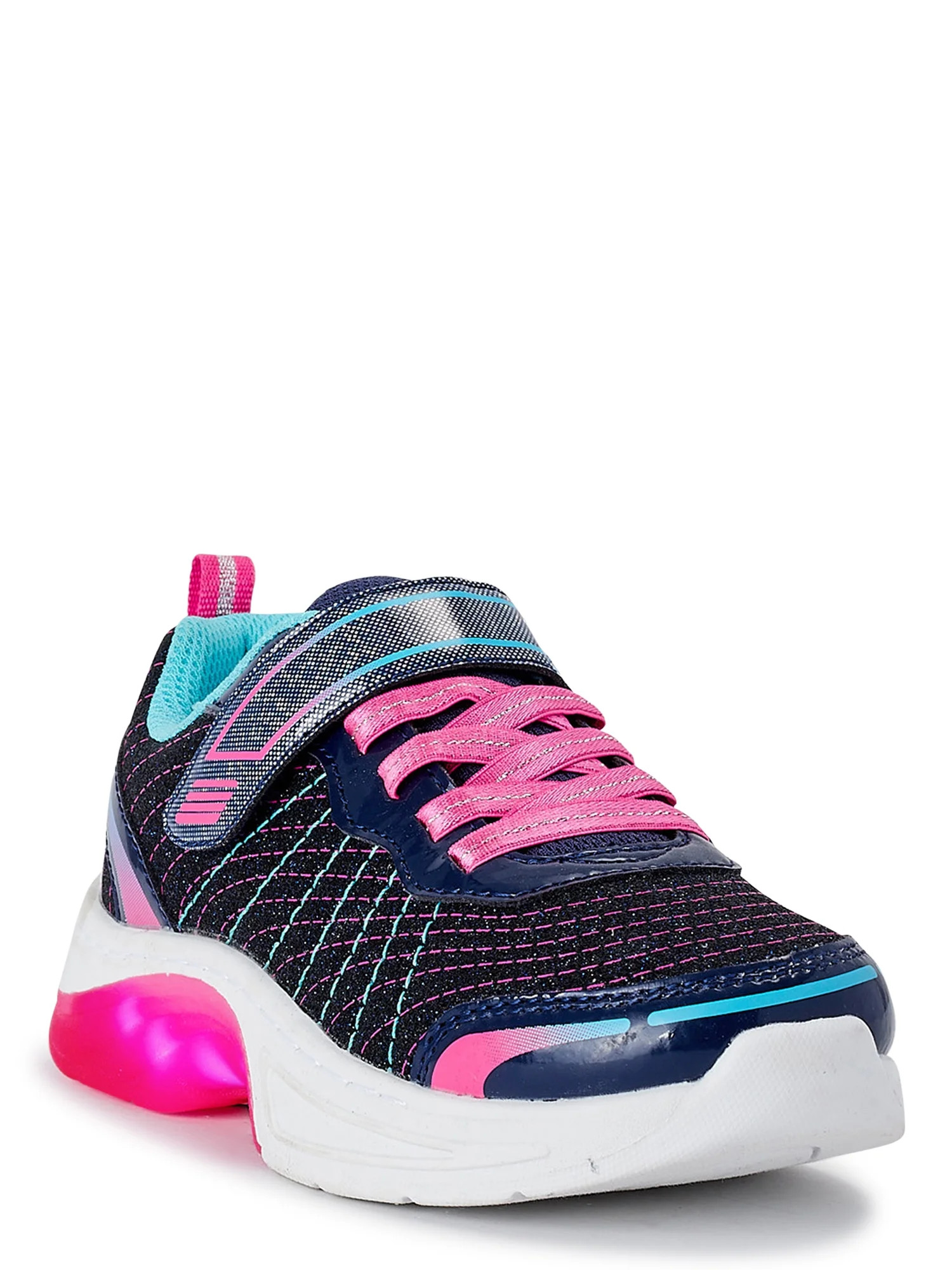 Athletic Works Toddler Girls Light Up Sneakers, Sizes 7-12 | Walmart (US)