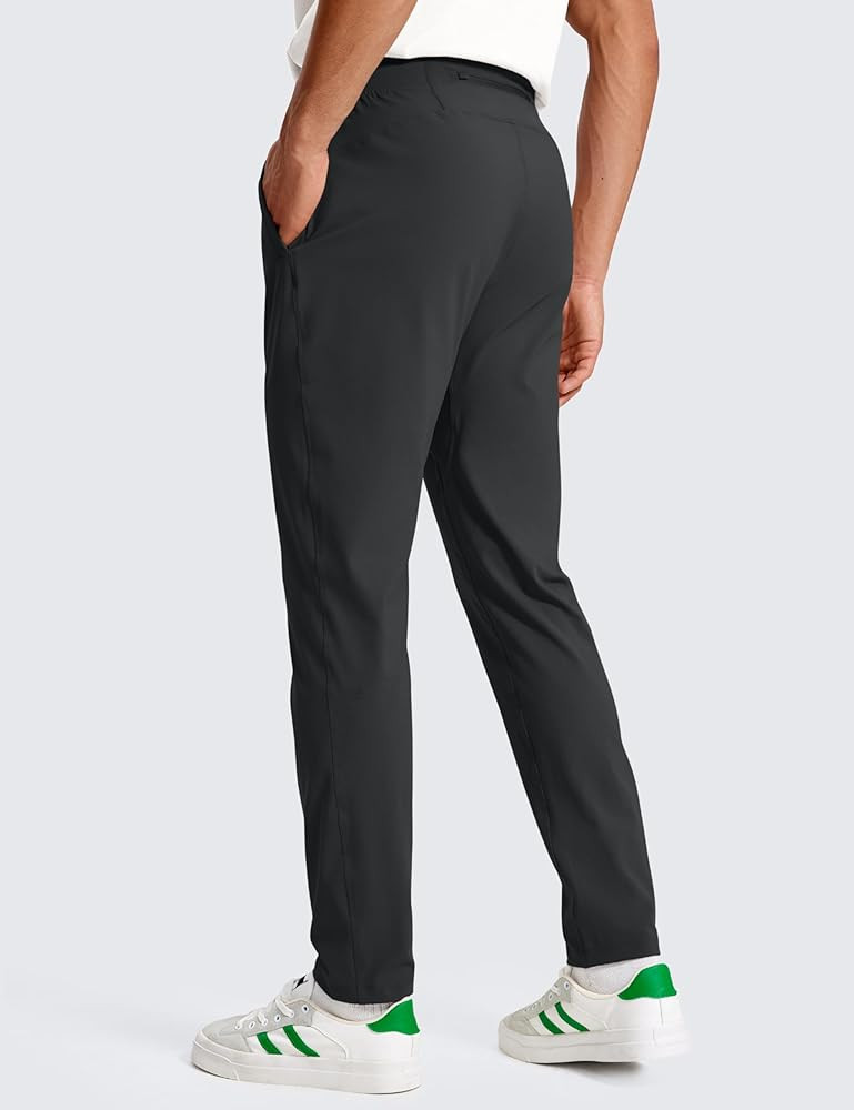 CRZ YOGA 4-Way Stretch Athletic Pants for Men 30" Workout Lounge Casual Work Jogger with Zip Pock... | Amazon (US)