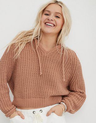 Aerie Ribbed Chenille Hoodie | American Eagle Outfitters (US & CA)