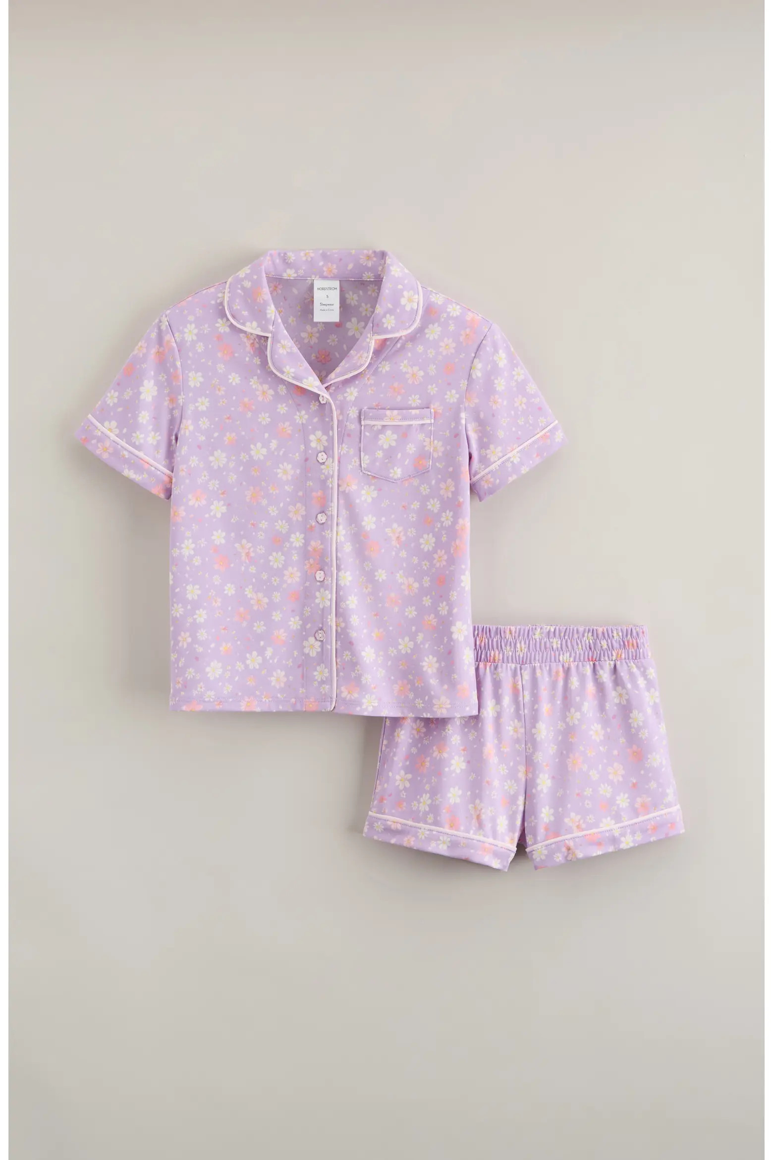 Kids' Print Two-Piece Short Pajamas (Women) | Nordstrom | Nordstrom