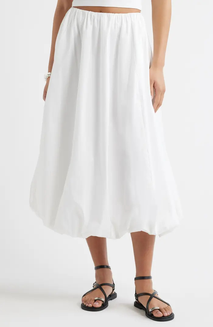 Open Edit Bubble Midi Skirt | Nordstrom | Nordstrom