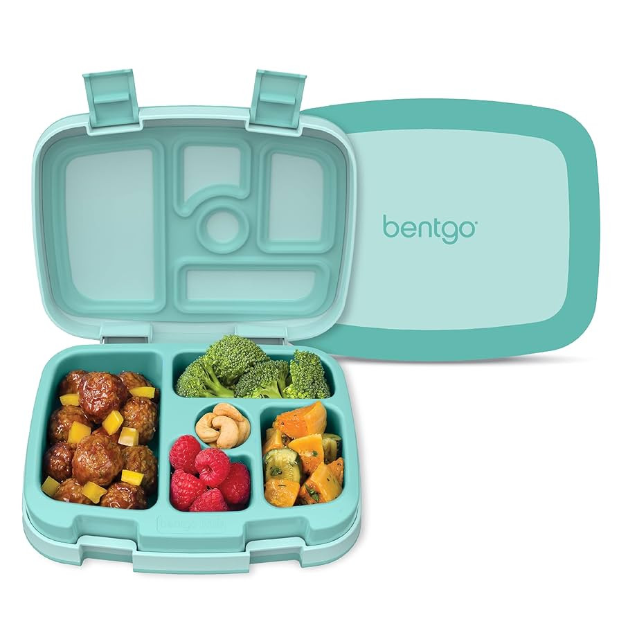 Bentgo Kids Bento-Style 5-Compartment Leak-Proof Lunch Box - Ideal Portion Sizes for Ages 3 to 7 ... | Amazon (US)