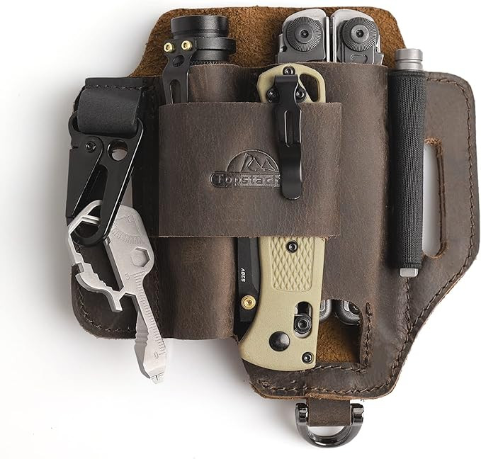 Topstache Leather Multitool Sheath,EDC Belt Organizer for Work and Daily Use,Leatherman Sheath,ED... | Amazon (US)