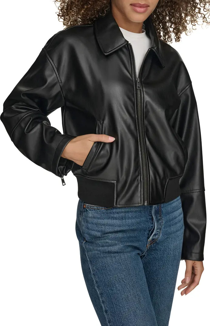 Faux Leather Bomber Jacket | Nordstrom