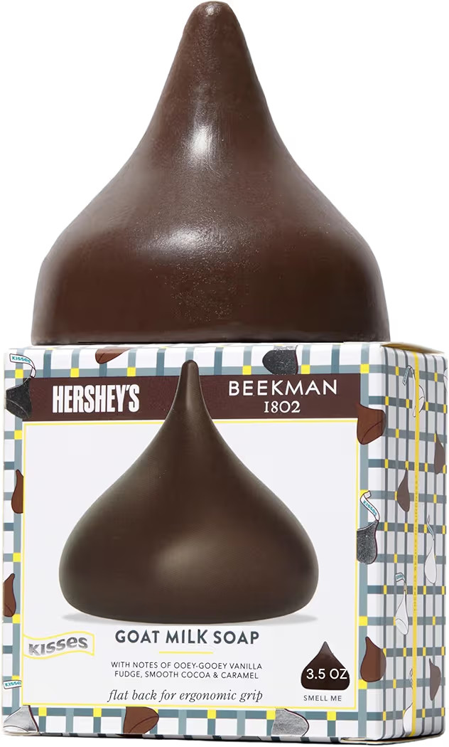 Beekman 1802 x HERSHEY'S Limited Edition KISSES Milk Chocolate Goat Milk Soap Bar - Featuring a F... | Amazon (US)