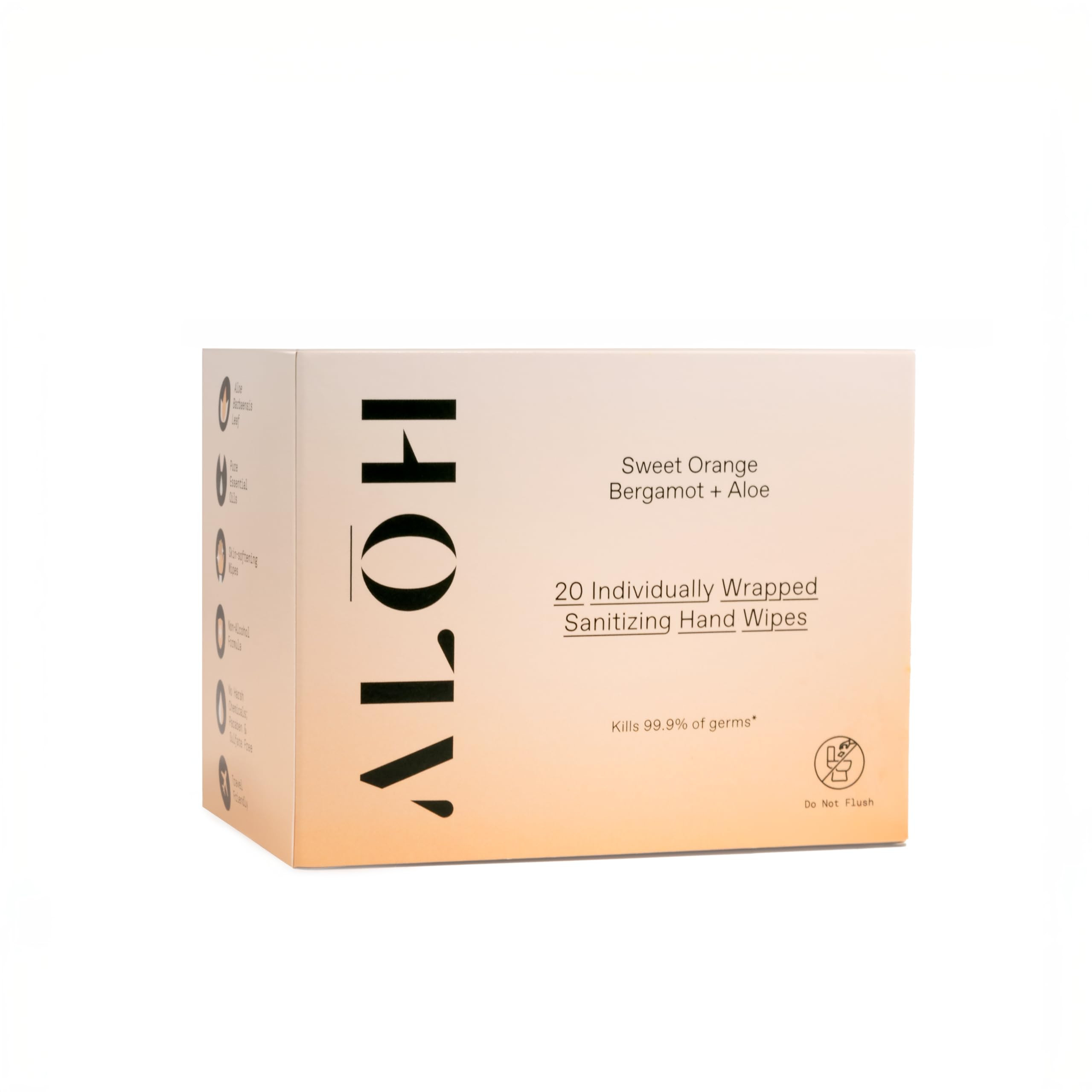 ALŌH Skin - Softening Sanitizing Hand Wipes – Sweet Orange Bergamot (1 Box of 20 Individual Wr... | Amazon (US)