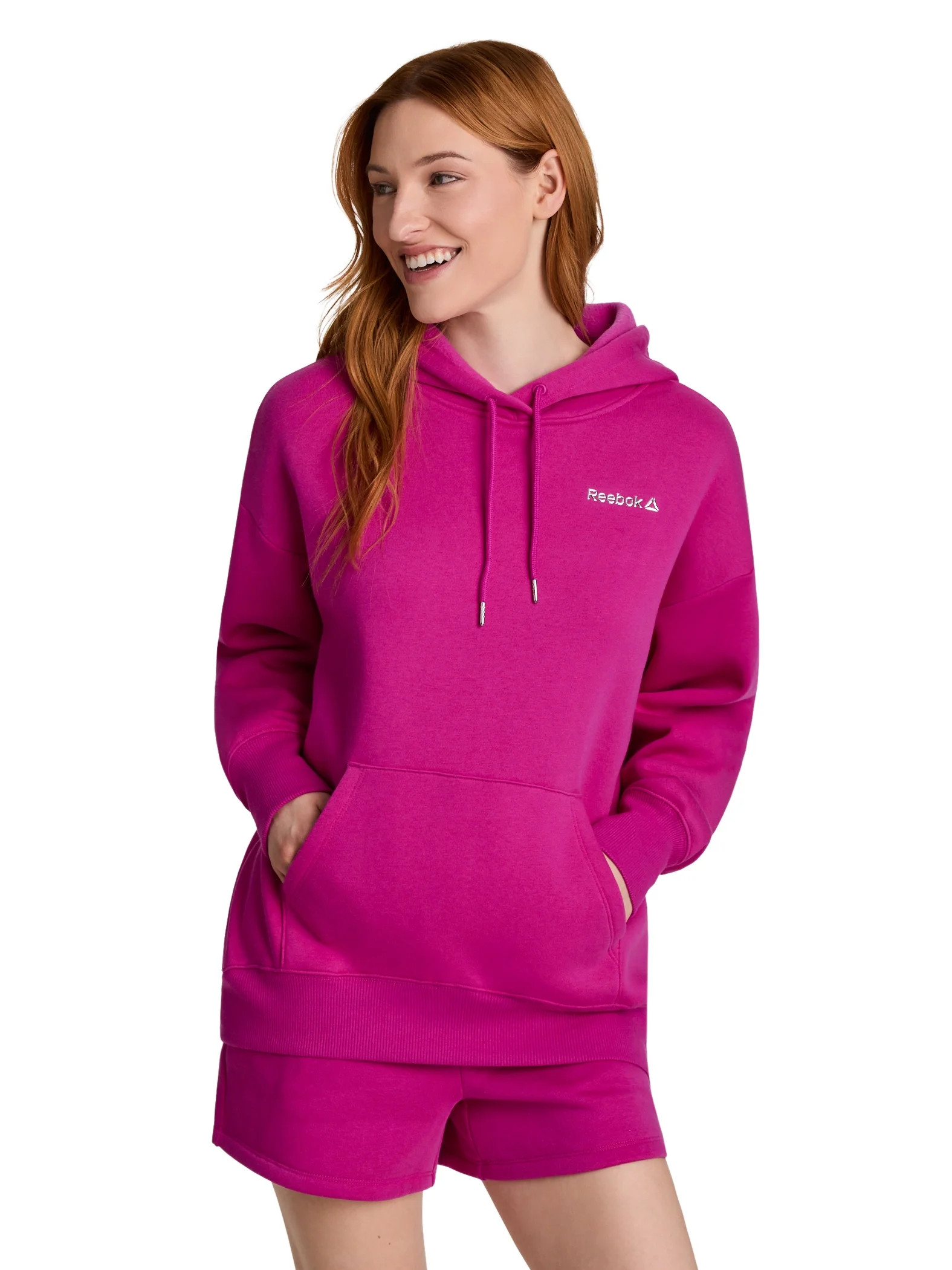 Reebok Women's and Women's Plus Game Day Fleece Oversize Hoodie, Sizes XS-4X | Walmart (US)