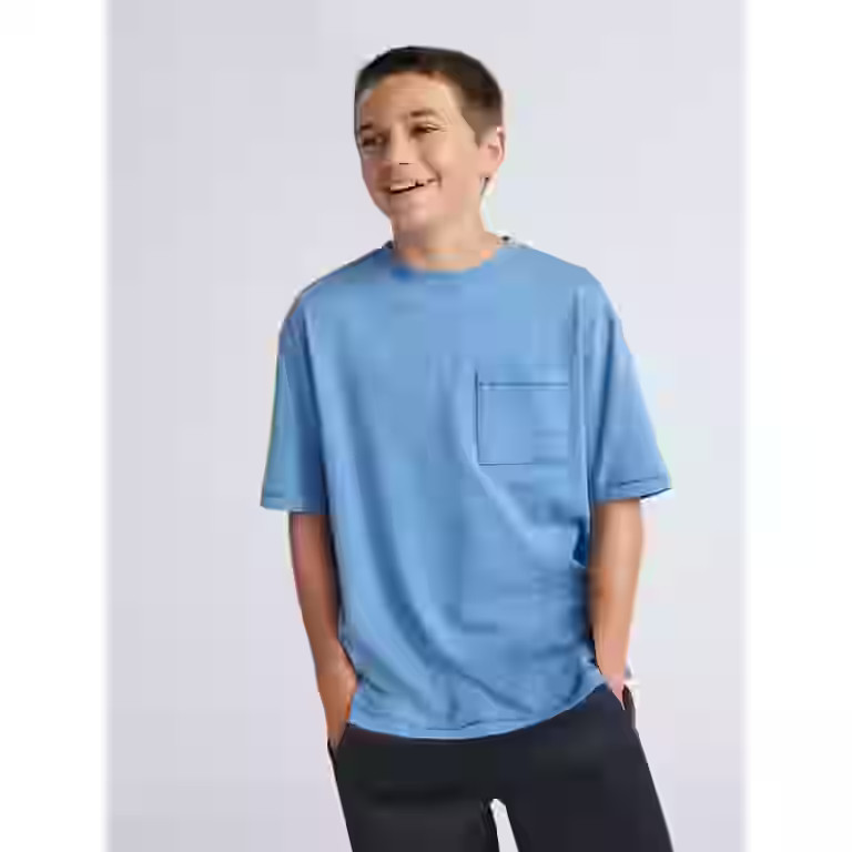 Weekend Academy Boys Pocket T-Shirt with Short Sleeves, Sizes 4-18 | Walmart (US)