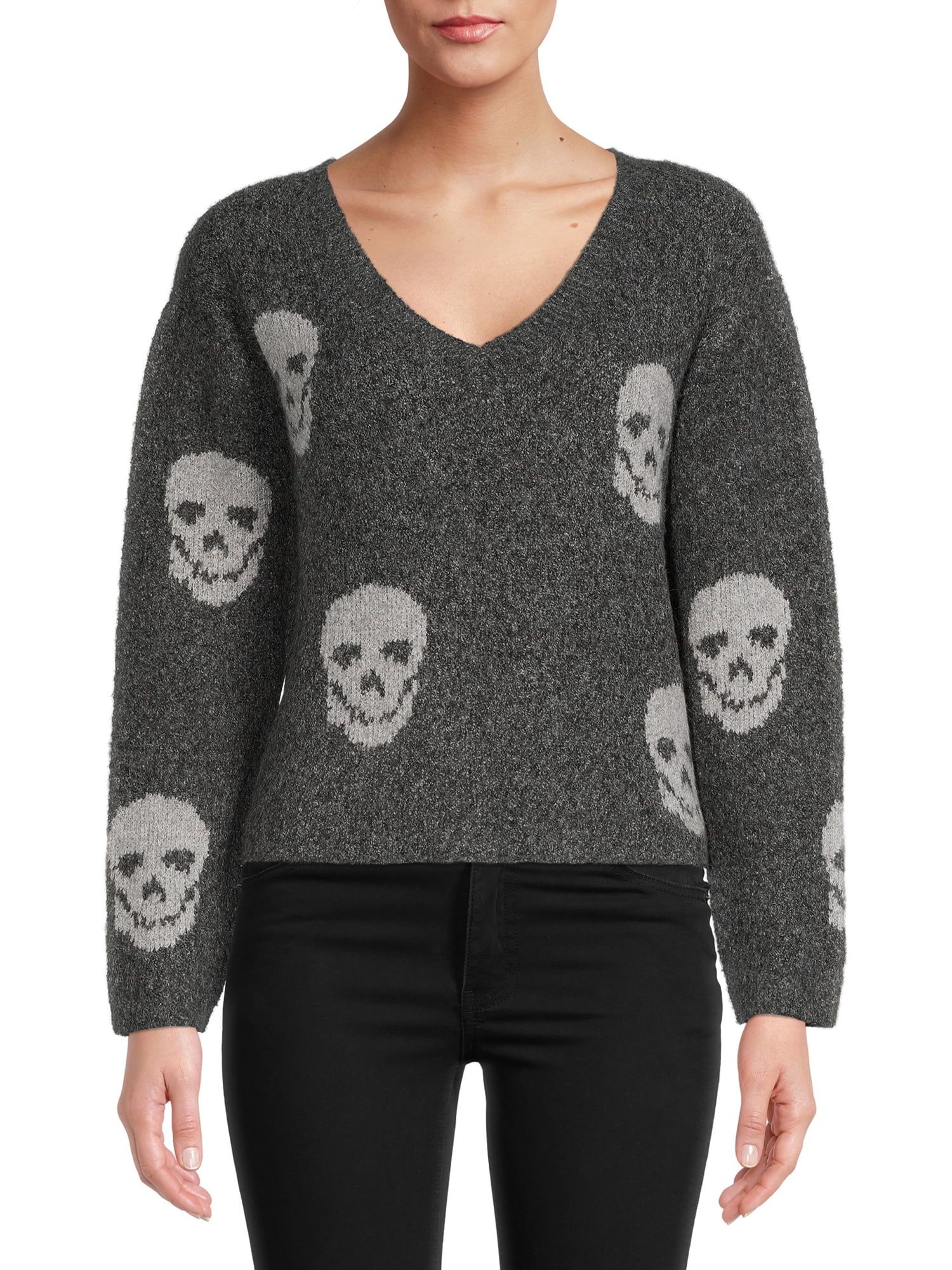 No Boundaries Juniors' Pullover Print Sweater | Walmart (US)