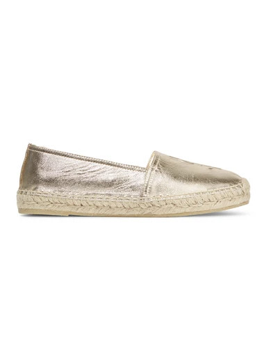 Embossed metallic leather espadrilles | NET-A-PORTER (UK & EU)