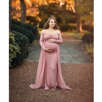 Baby Shower Dress-Maternity Gown For Photo Shoot-Long Sleeve Maternity Dress-Fitted Gown-Maxi Gown-F | Etsy (US)