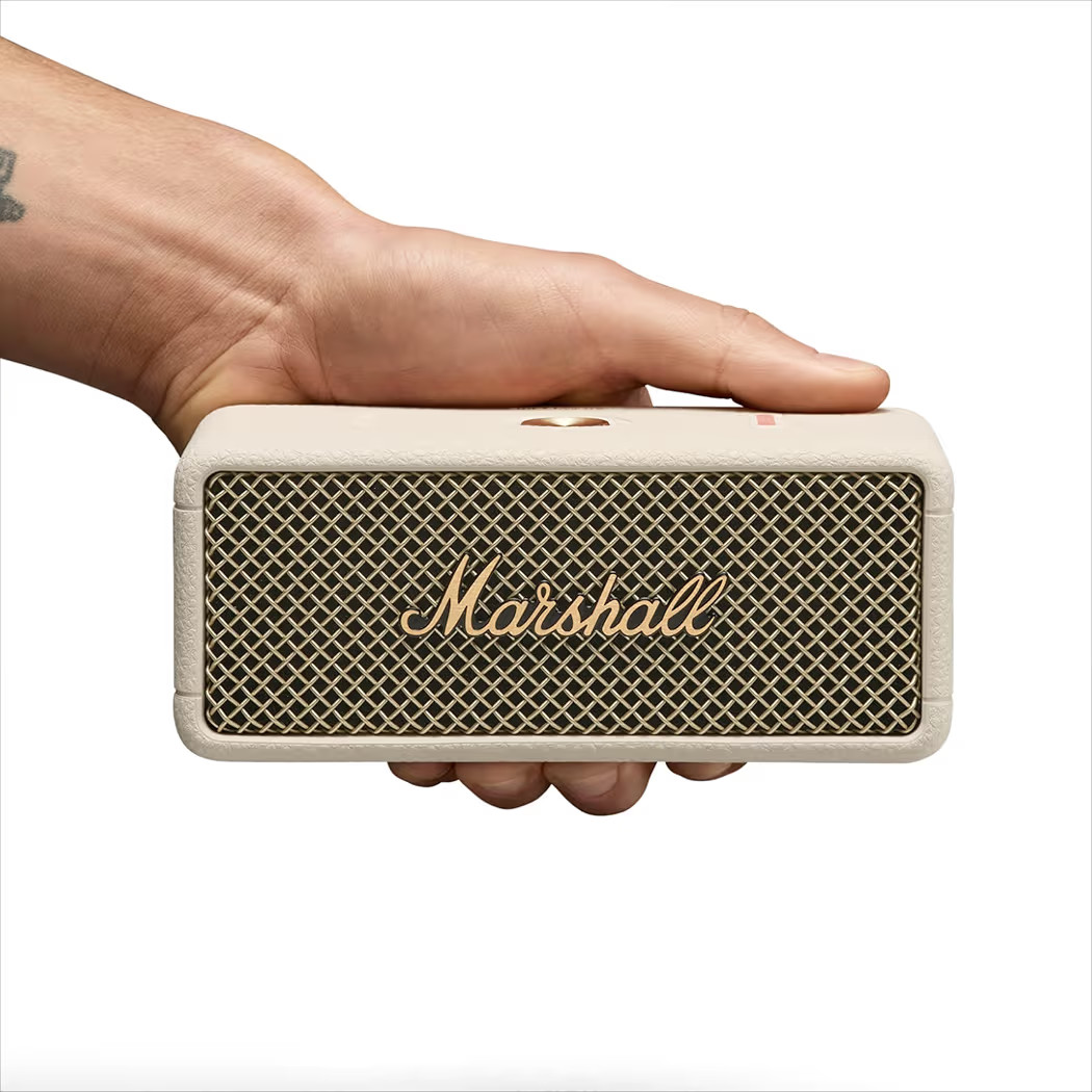 Marshall Emberton III Portable Bluetooth Speaker - Rugged Waterproof IP67 Design | Loud Stereo Sound, Deep Bass with 32+ Hr Playtime | Compact and Wireless for Travel and Outdoors - Cream | Amazon (US)