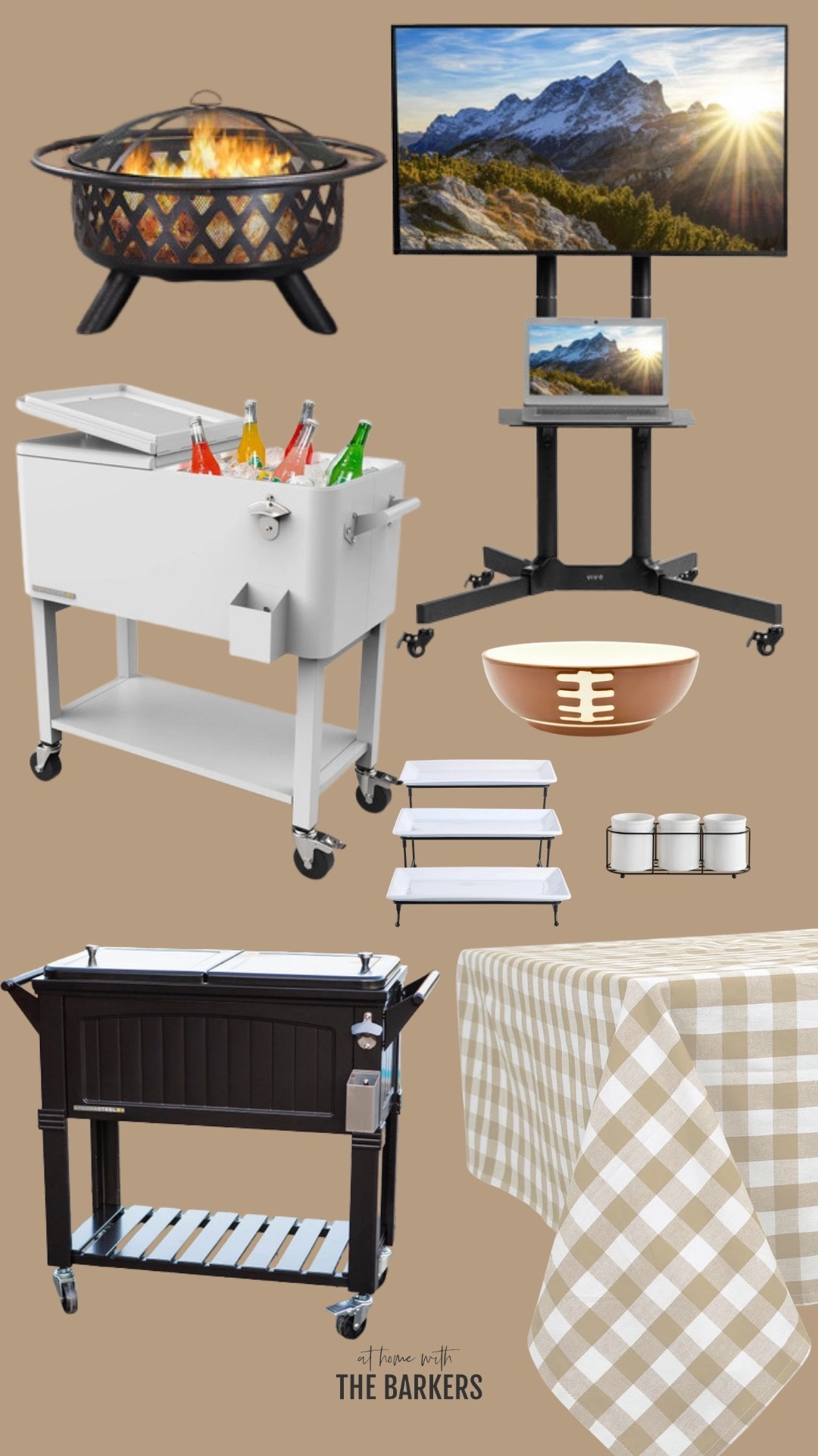 #ad Ready for at home tailgating with this mobile tv cart from @Wayfair #wayfair #wayfairpartner

#LTKHome #LTKSaleAlert