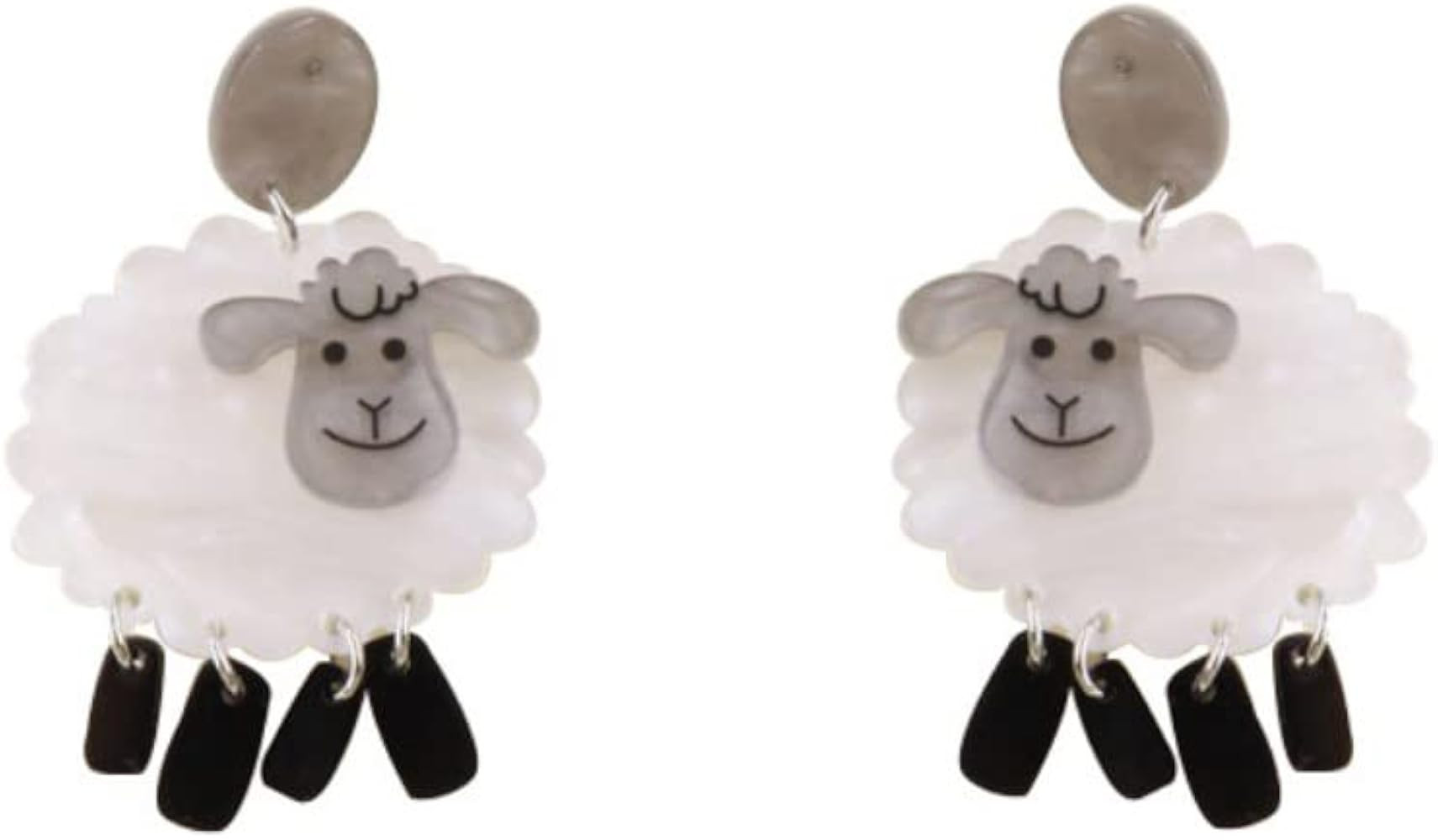 Acrylic Sheep Drop Dangle Earrings for Women Girls Kawaii Cartoon Lamb Earrings Cute Animal Earri... | Amazon (US)
