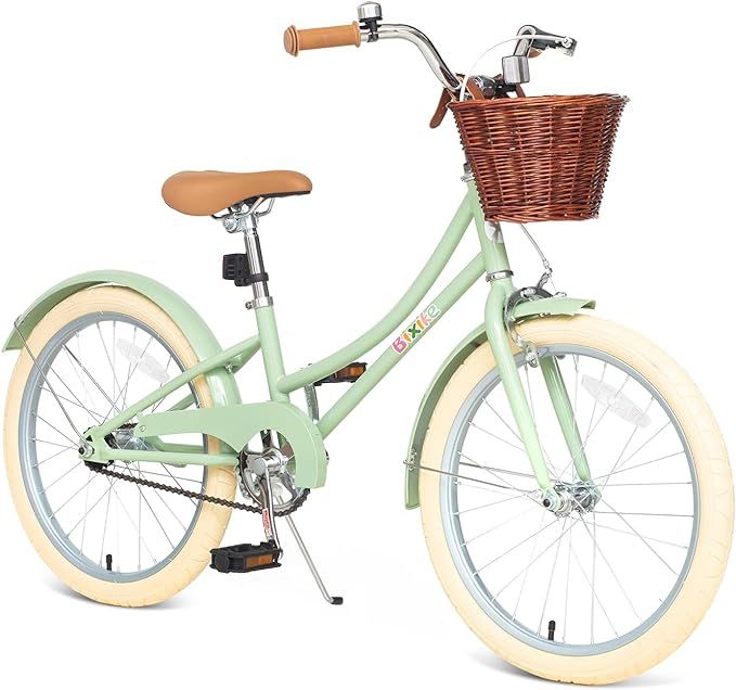 Retro Design Girls Bike with Basket for 5-13 Years Old Kids, 16 Inch Kid Bicycle for Girls with K... | Amazon (US)