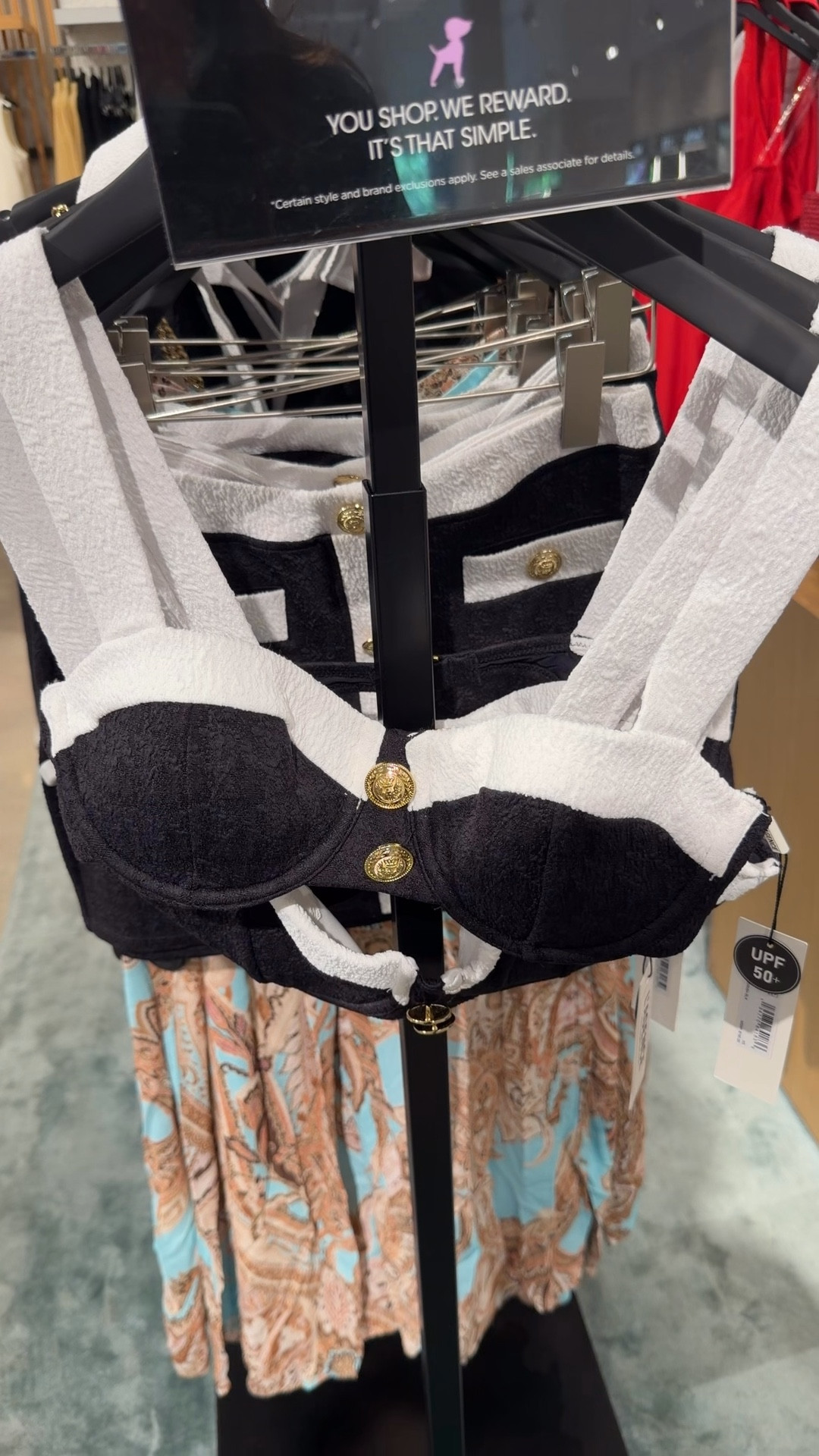 I love this black and white swimsuit. It comes with a matching cardigan that you could actually wear to the beach or out at night. Skirt, cover-up, pool, resort, vacation, bikini.

#LTKSwim