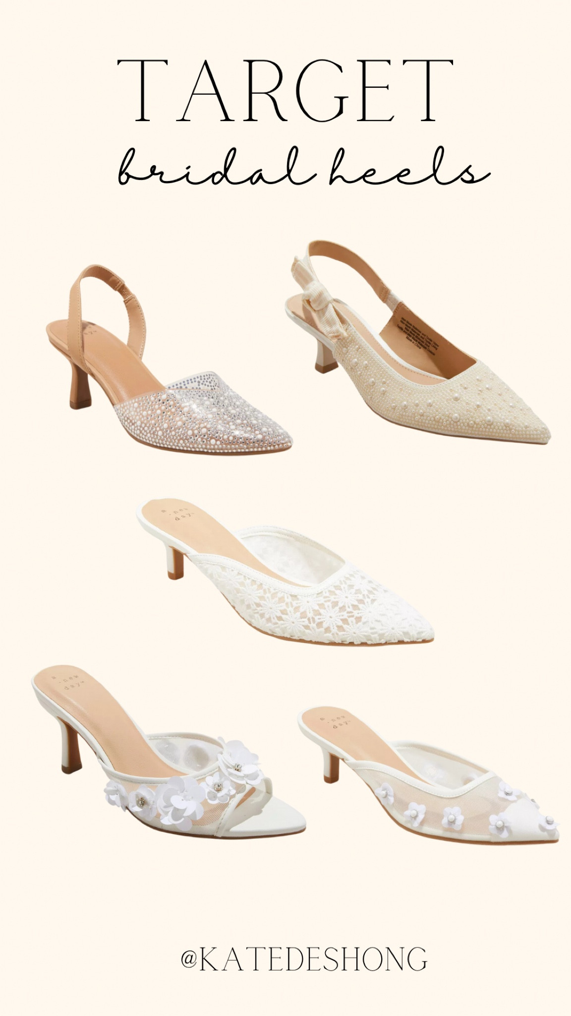 Target heels for the brides !! Bride to be , bridal , shower , bachelorette , rehearsal dinner , wedding 

#LTKShoeCrush #LTKWedding #LTKFindsUnder50